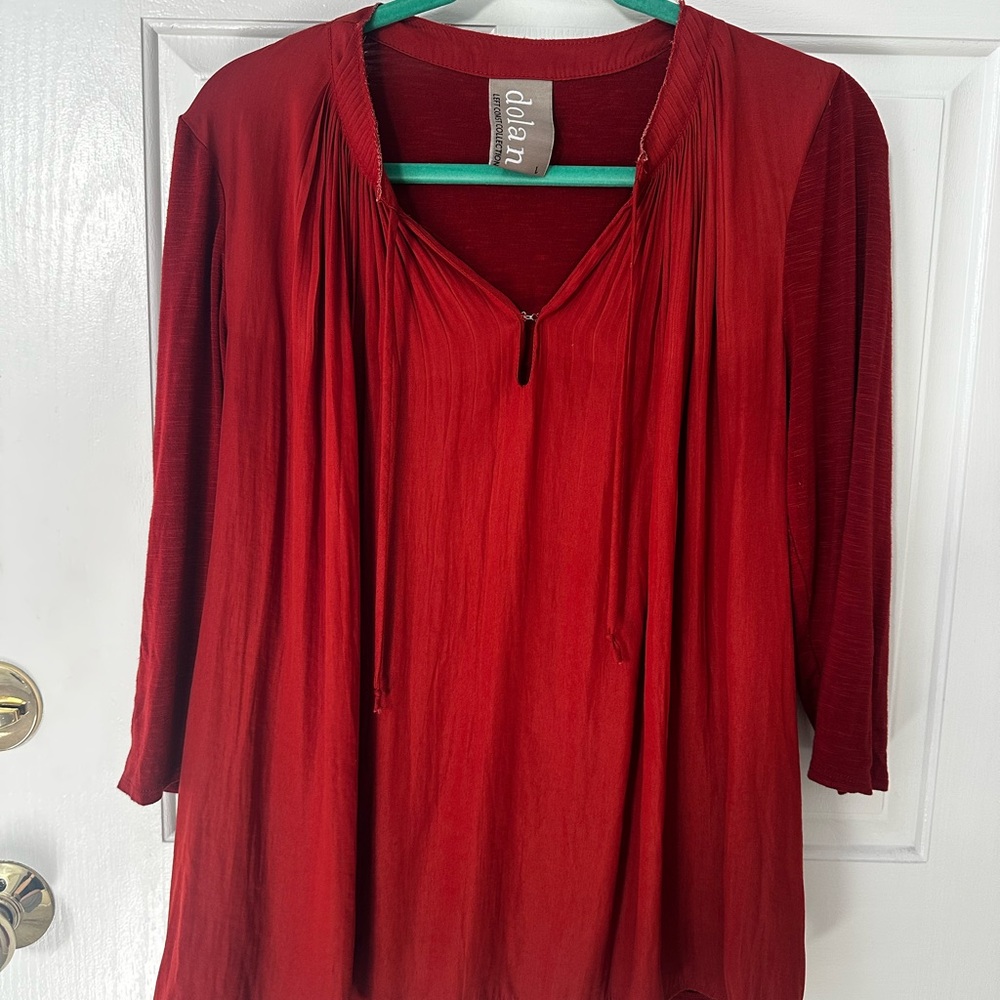 Anthropologie Dolan Burnt Orange Blouse for Women